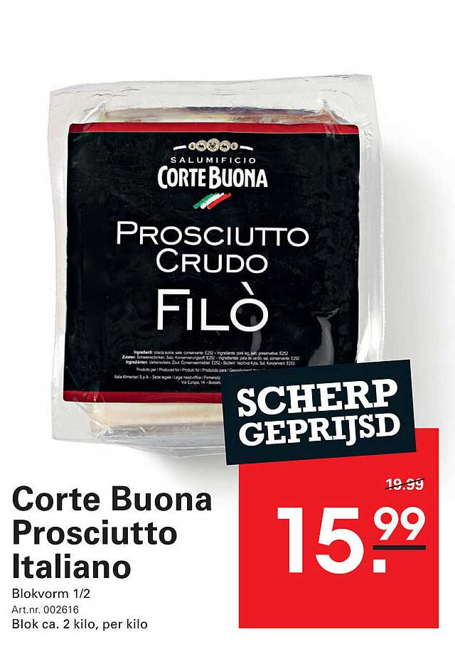 Corte Buona Prosciutto Italiano