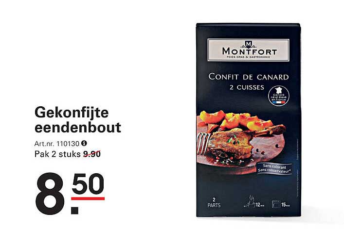 Gekonfijte eendenbout