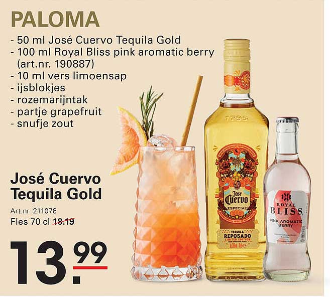 José Cuervo Tequila Gold