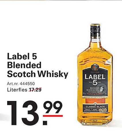 Label 5 Blended Scotch Whisky