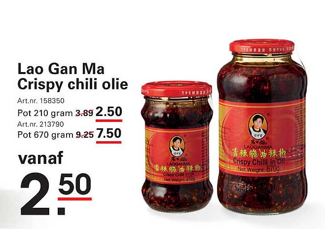 Lao Gan Ma Crispy chili olie