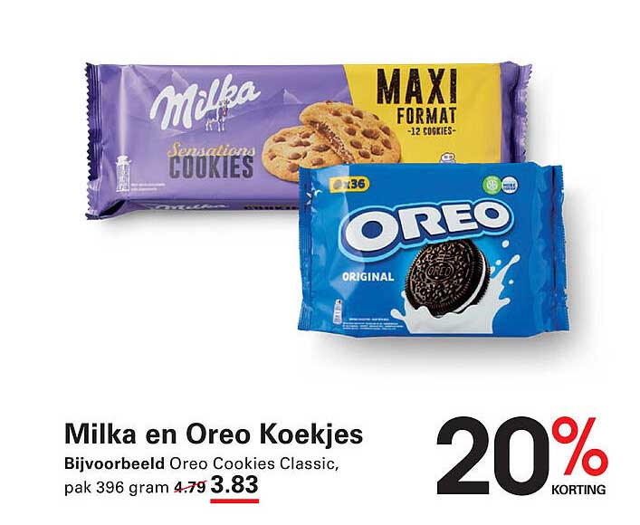 Milka en Oreo Koekjes