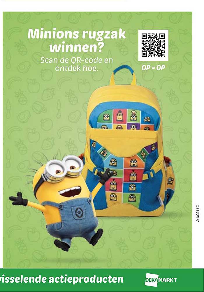 Minions rugzak winnen?