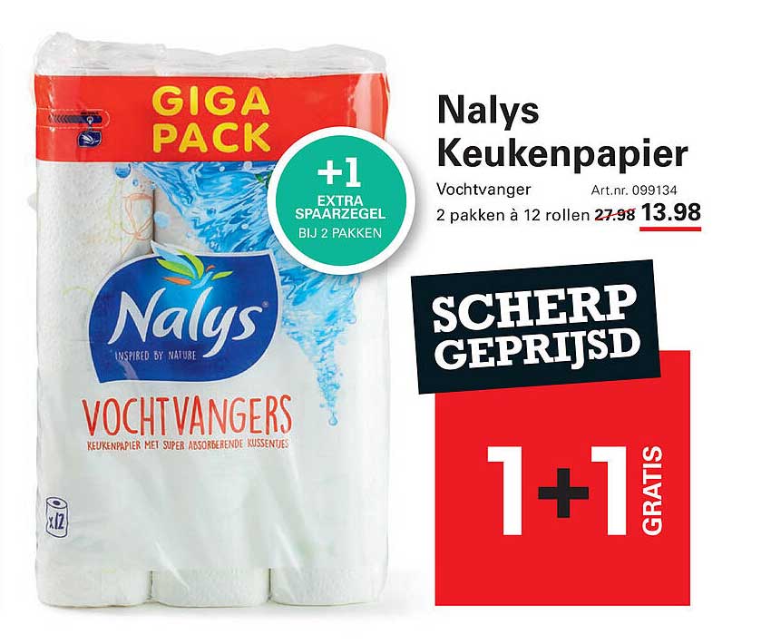 Nalys Keukenpapier Vochtvangers