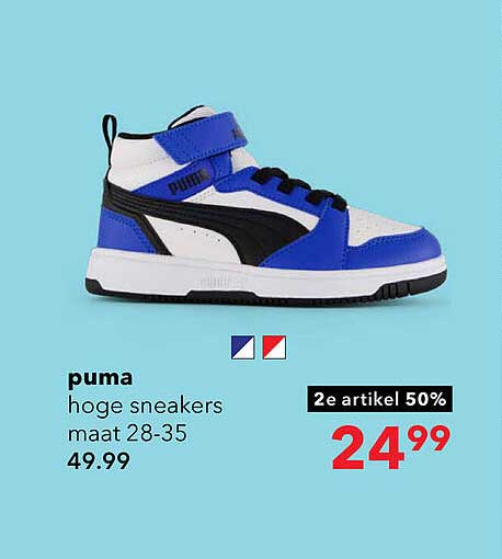puma hoge sneakers maat 28-35
