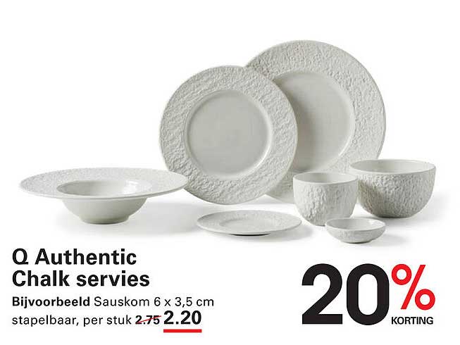 Q Authentic Chalk servies