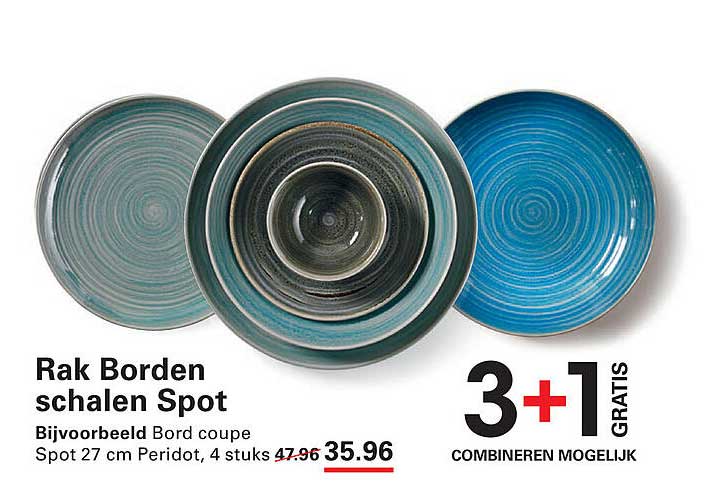 Rak Borden schalen Spot