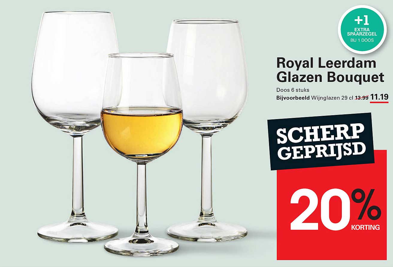 Royal Leerdam Glazen Bouquet