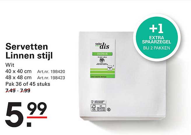 Servetten Linnen stijl