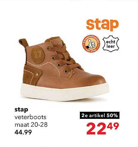 stap veterschoen  maat 20-28