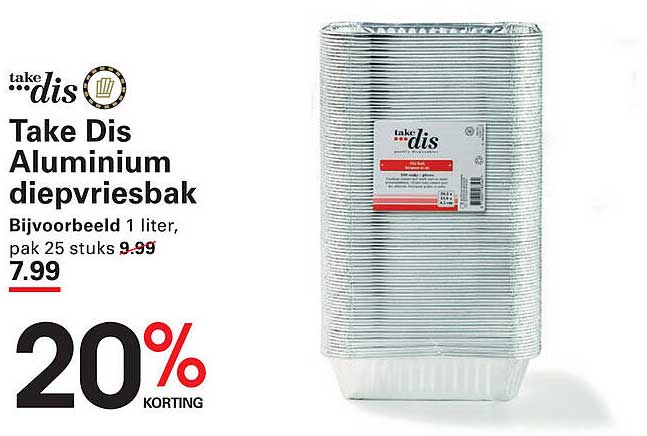 Take Dis Aluminium diepvriesbak