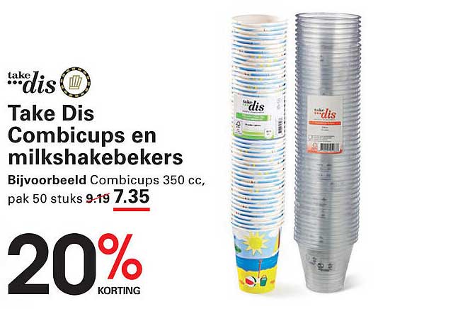 Take Dis Combicups en milkshakebekers