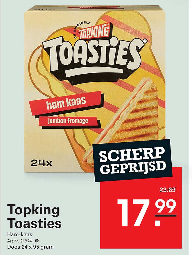Topking Toasties Ham-Kaas