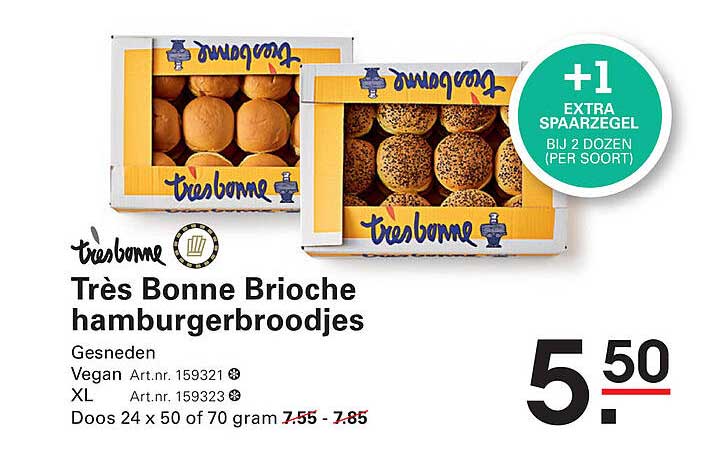 Très Bonne Brioche hamburgerbroodjes