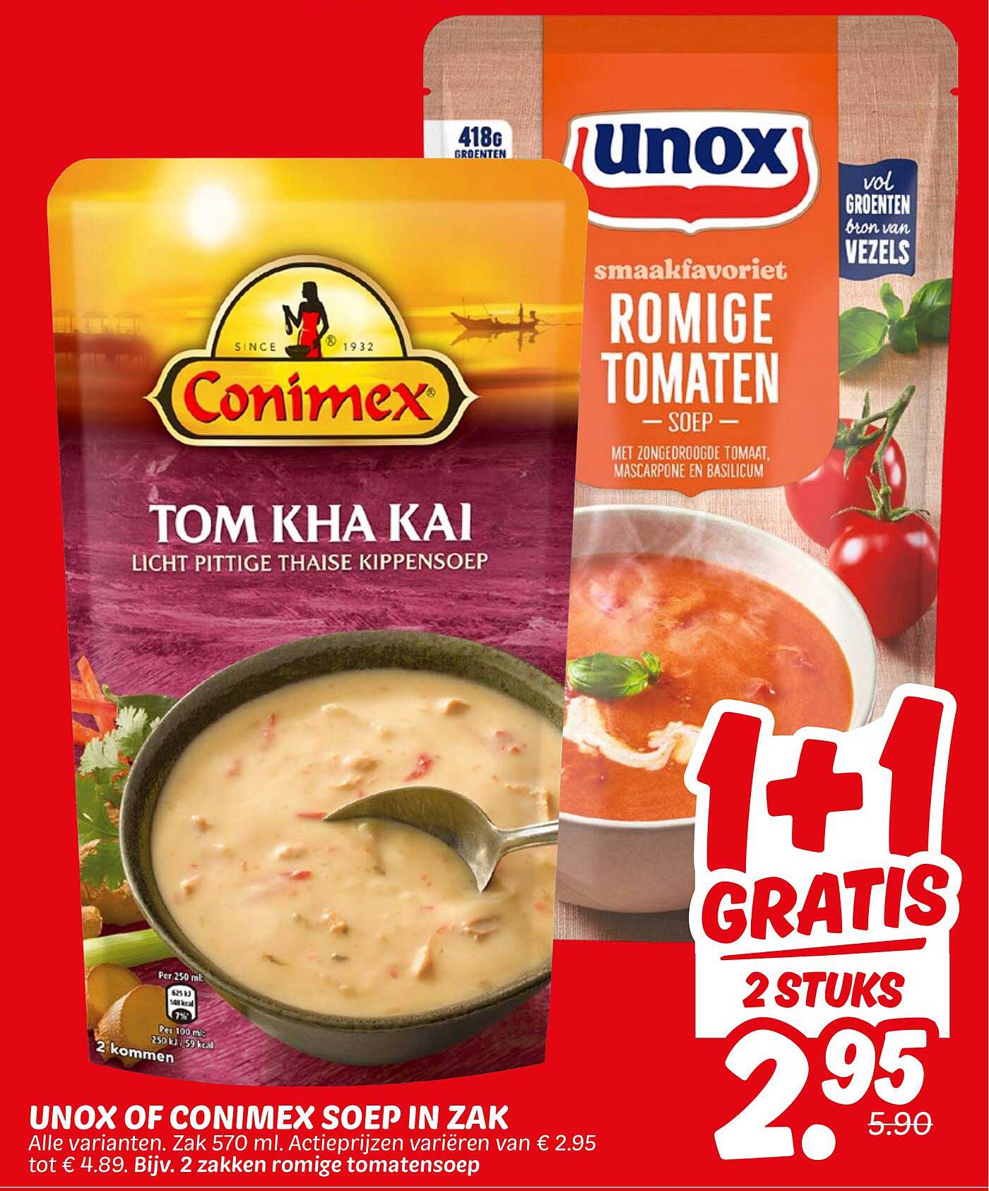 UNOX OF CONIMEX SOEP IN ZAK