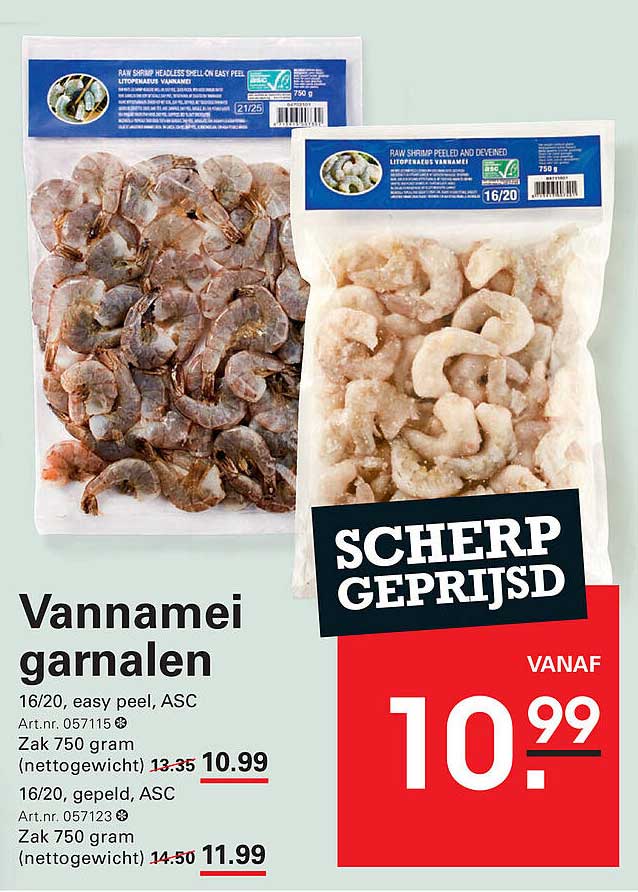 Vannamei garnalen