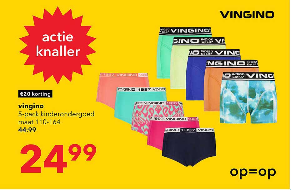 Vingino 5-pack kinderovergoed maat 110-164