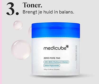 3. Toner. Brengt je huid in balans.