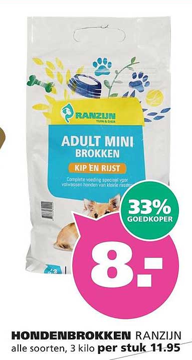 Adult Mini Brokken Kip en Rijst