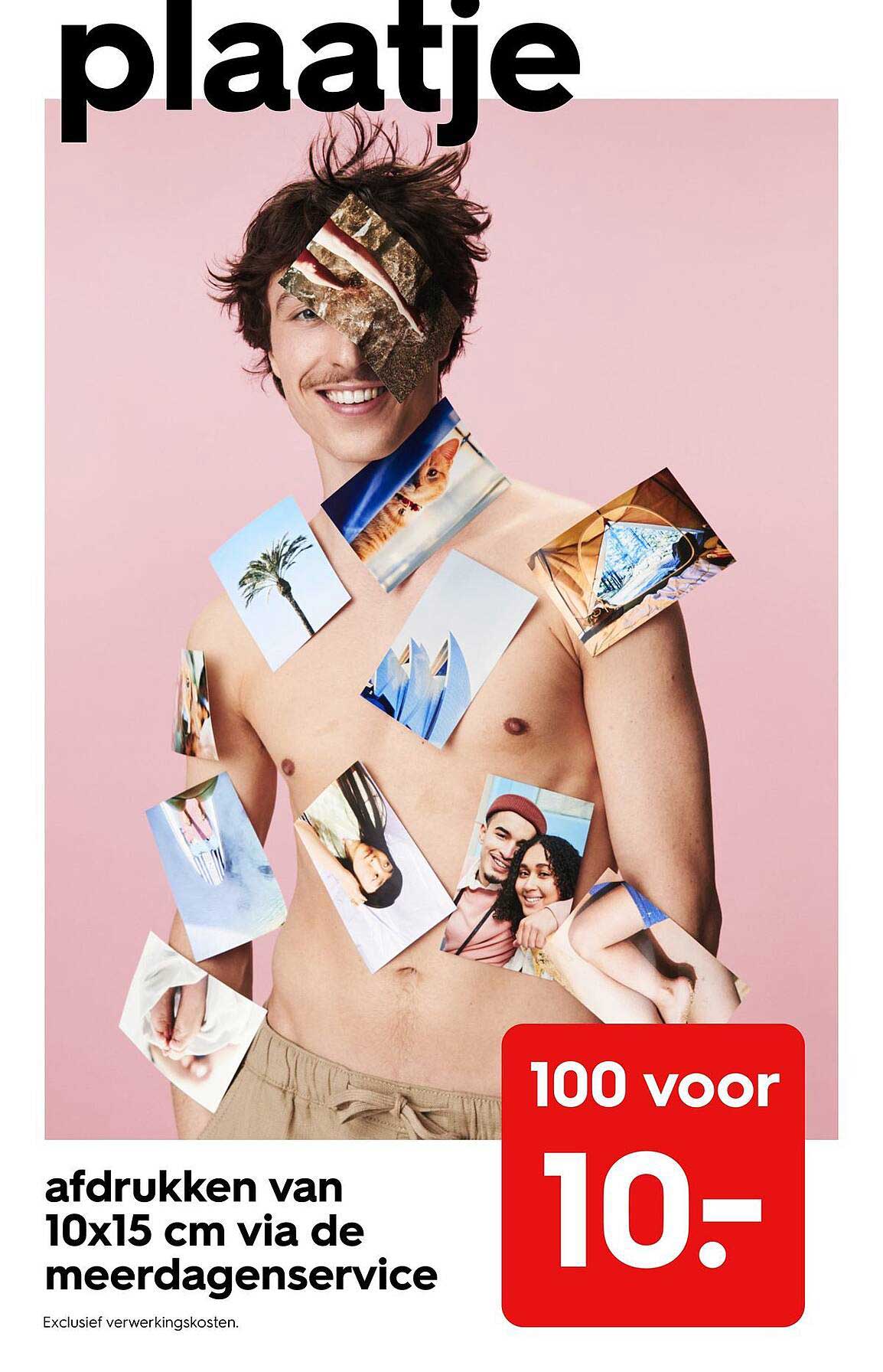 afdrukken van 10x15 cm via de meerdageservice