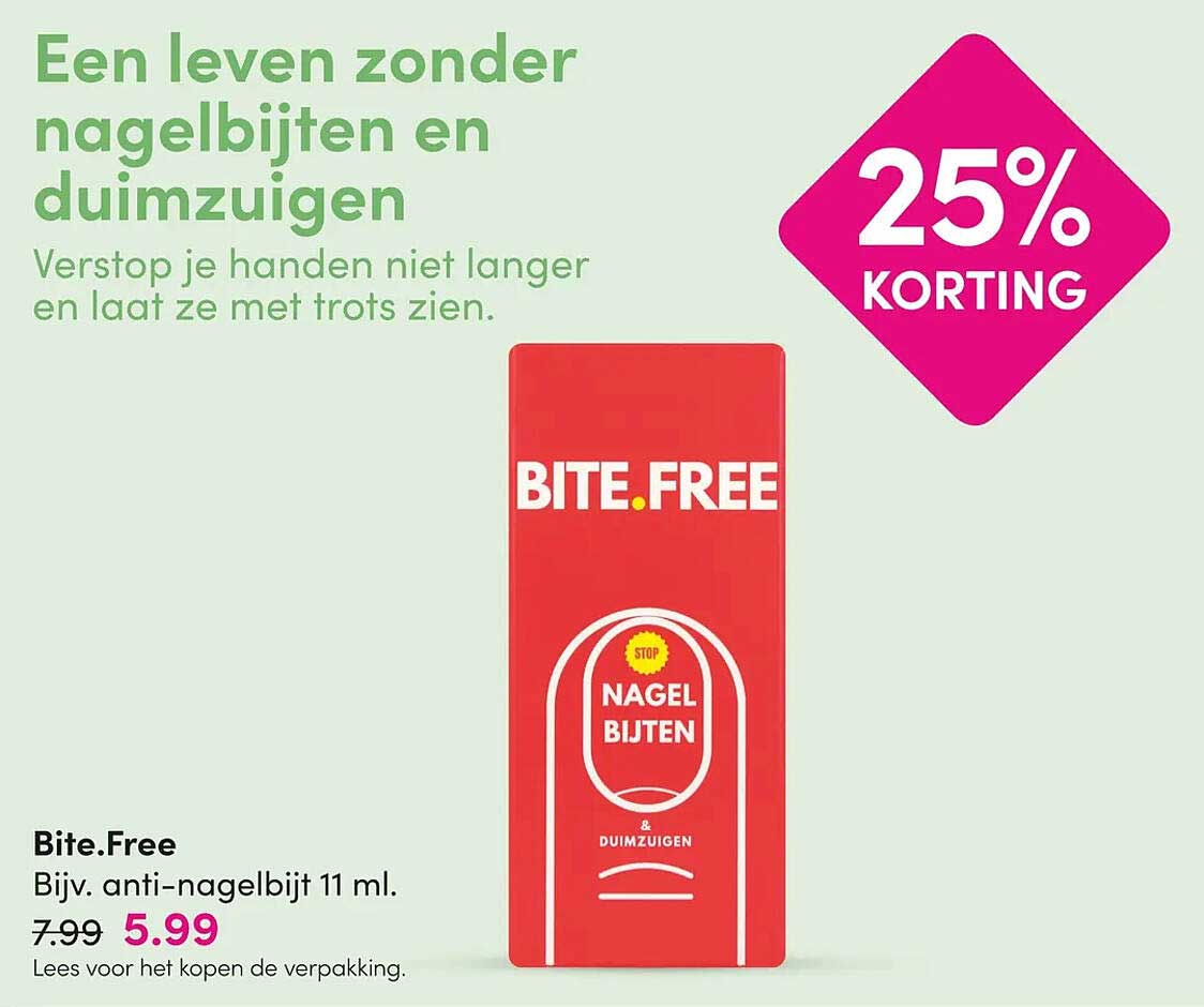 Bite.Free 25% korting