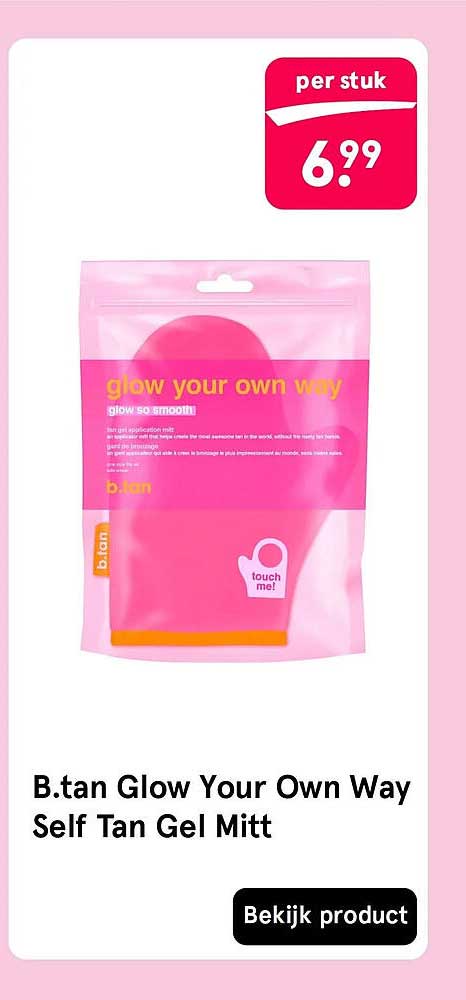 B.tan Glow Your Own Way Self Tan Gel Mitt