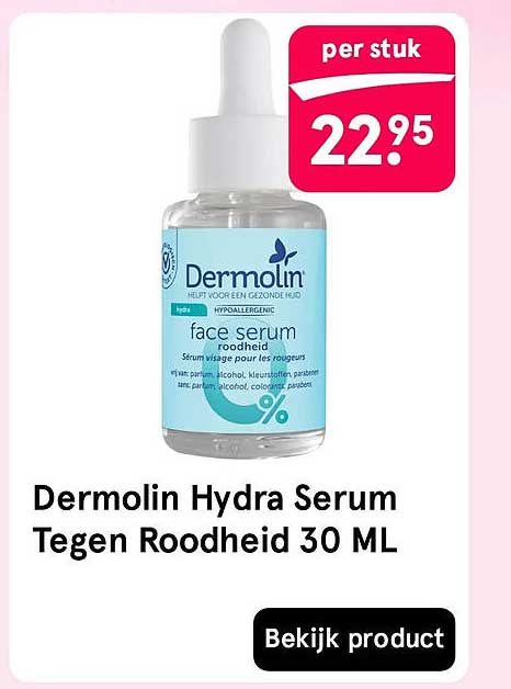 Dermolin Hydra Serum Tegen Roodheid 30 ML