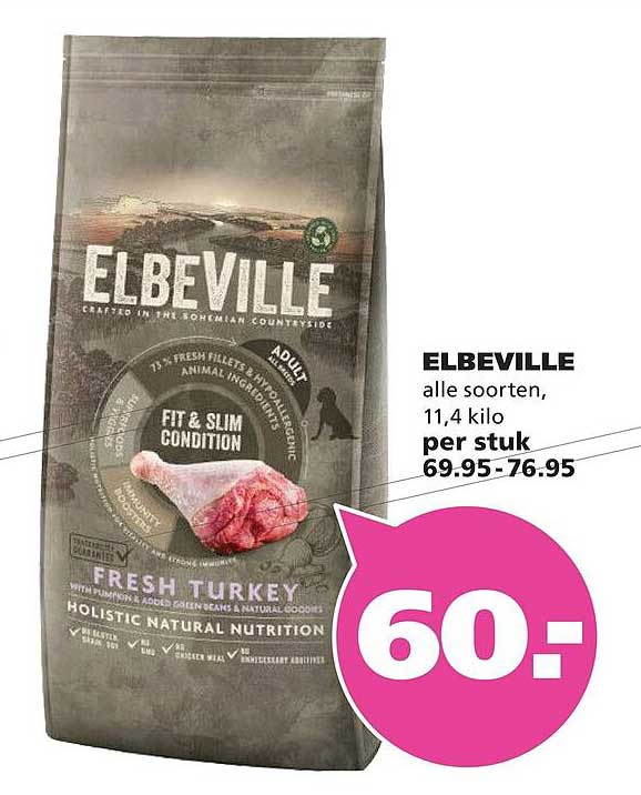 ELBEVILLE alle soorten, 11,4 kilo per stuk 69.95-76.95