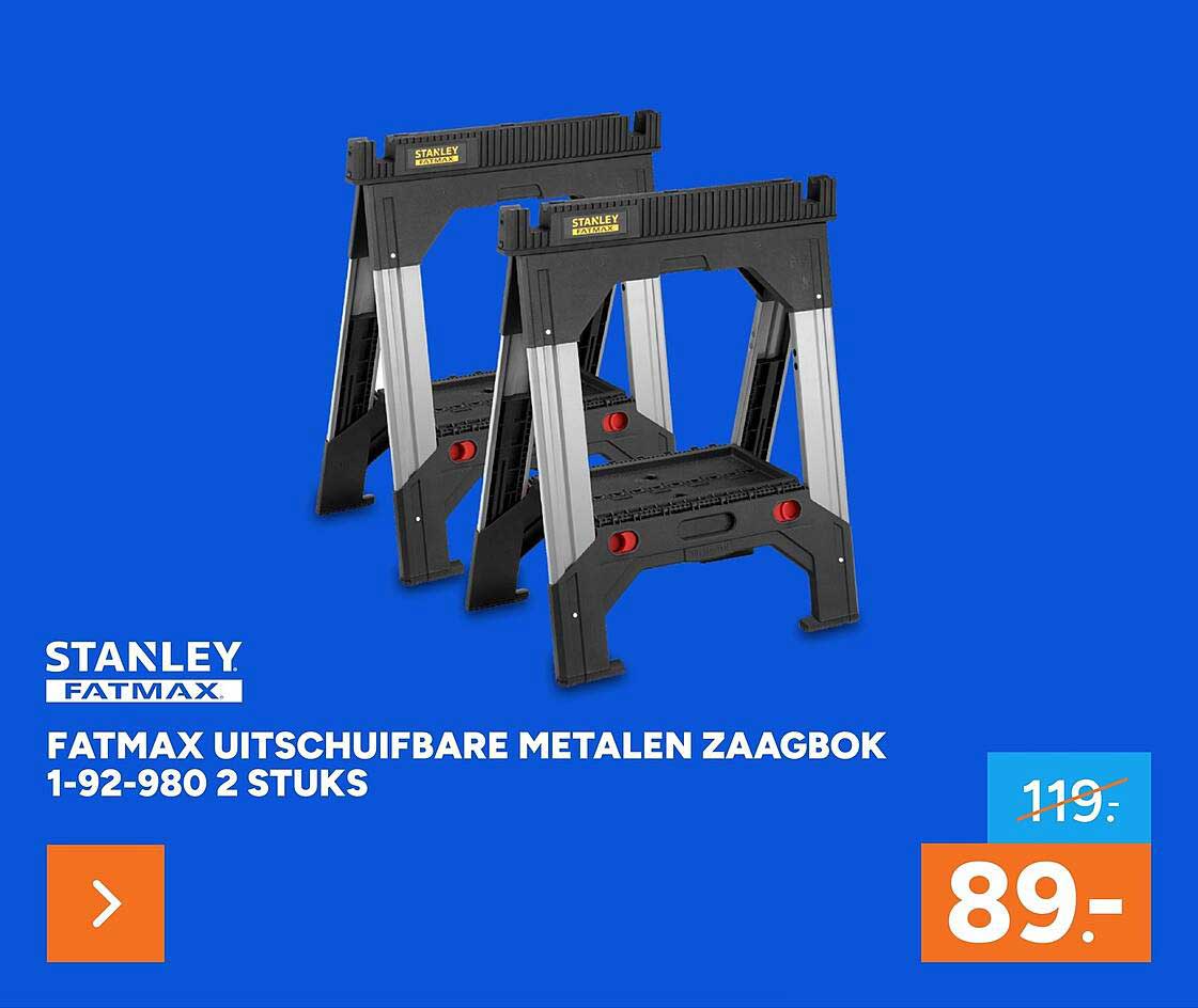 FATMAX UITSCHUIFBARE METALEN ZAAGBOK 1-92-980 2 STUKS