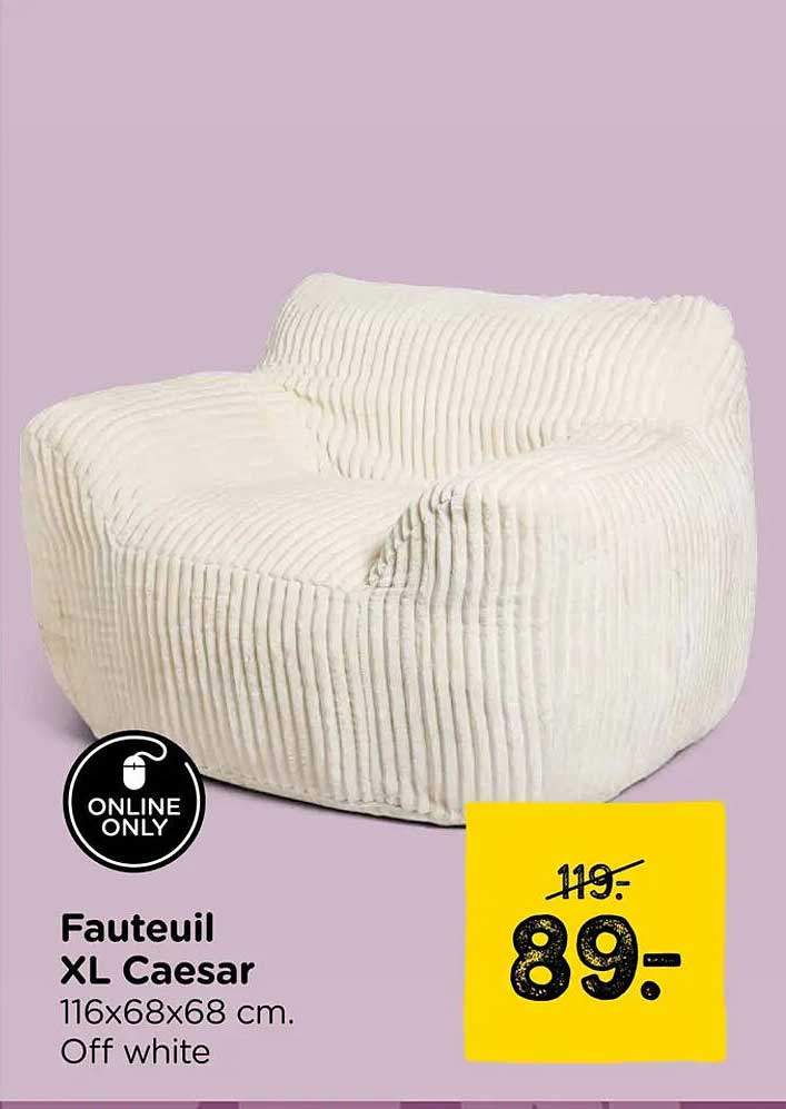 Fauteuil XL Caesar