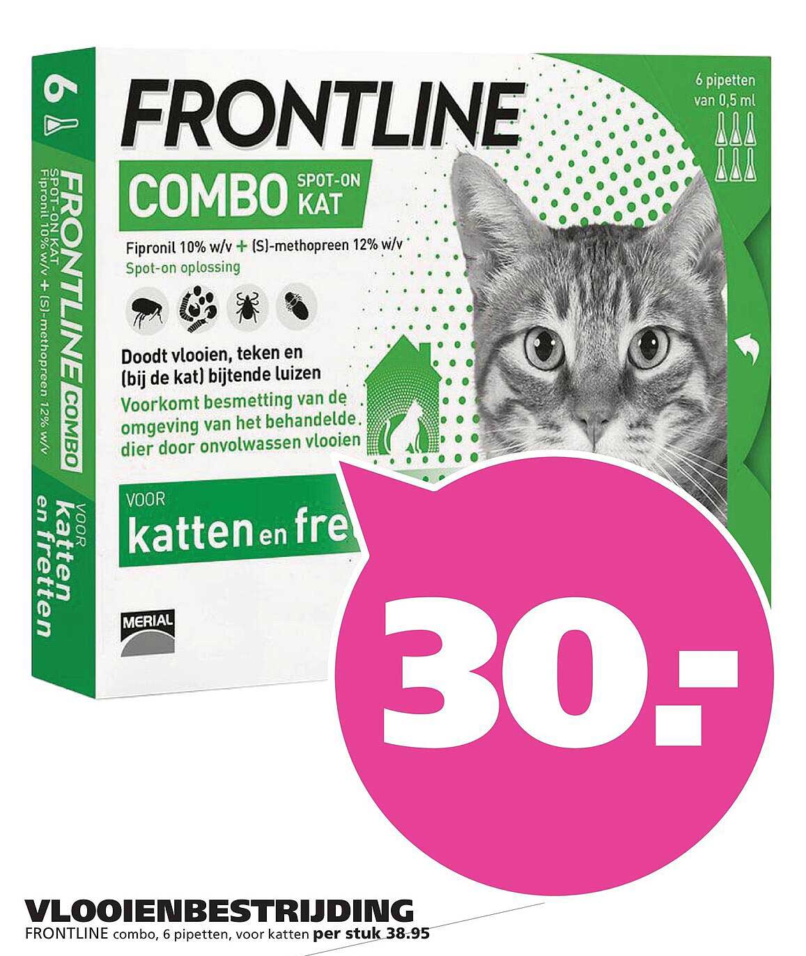 FRONTLINE COMBO spot-on kat voor katten en fretten