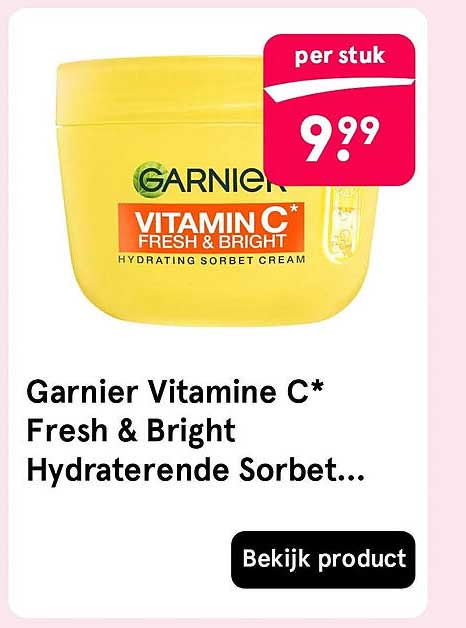 Garnier Vitamine C* Fresh & Bright Hydraterende Sorbetcrème