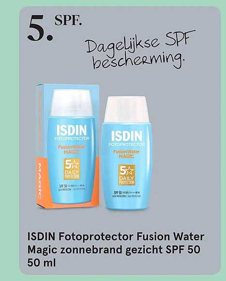 ISDIN Fotoprotector Fusion Water Magic zonnebrand gezicht SPF 50 50 ml