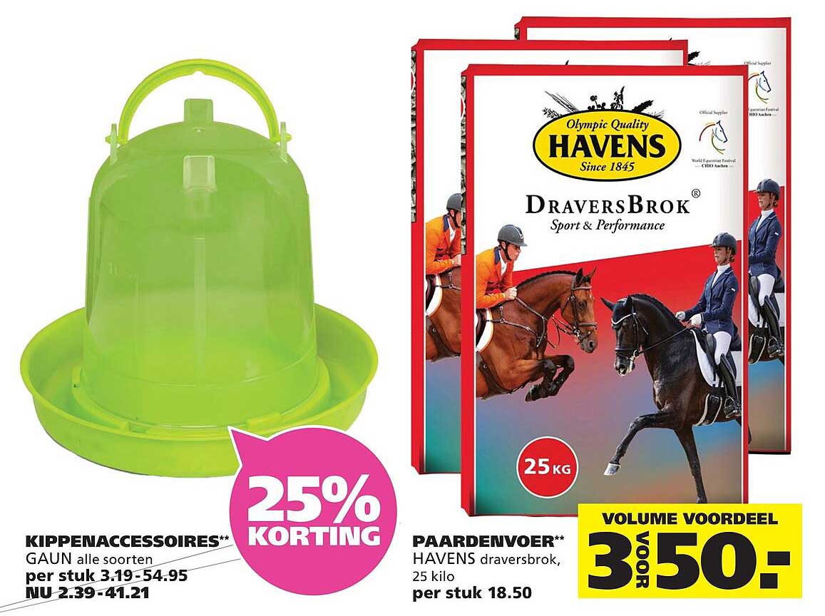 KIPPENACCESSOIRES** GAUN alle soorten 25% KORTING