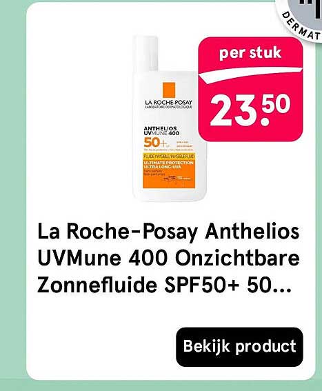La Roche-Posay Anthelios UVMune 400 Onzichtbare Zonnefluide SPF50+ 50...