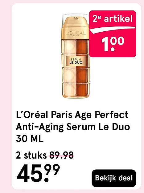 L'Oréal Paris Age Perfect Anti-Aging Serum Le Duo 30 ML 2e artikel 1:00