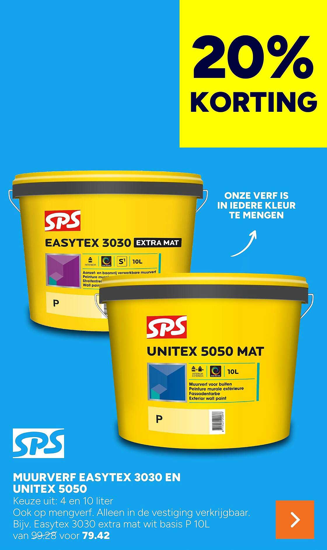 MUURVERF EASYTEX 3030 EN UNITEX 5050