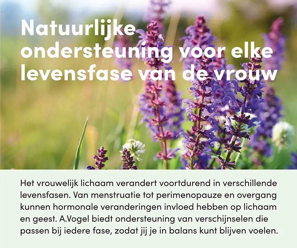Natuurlijke ondersteuning voor elke levensfase van de vrouw