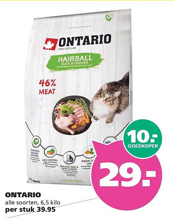 ONTARIO alle soorten, 6,5 kilo per stuk 39.95