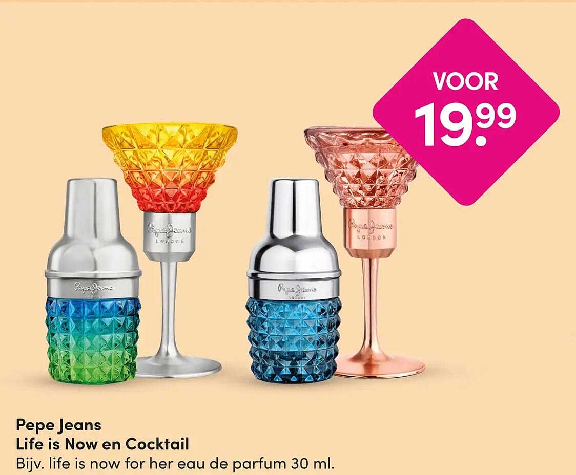 Pepe Jeans Life is Now en Cocktail Bijv. life is now for her eau de parfum 30 ml.