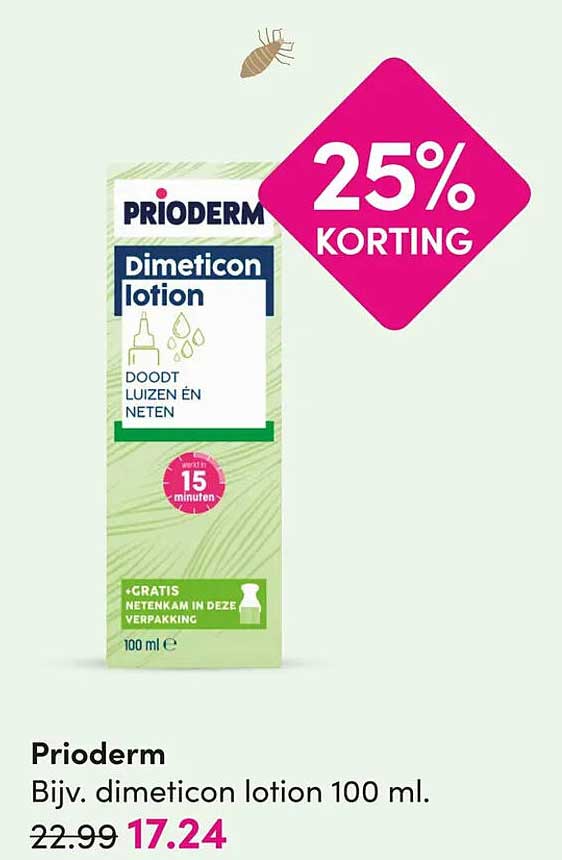 Prioderm Bijv. dimeticon lotion 100 ml. 25% KORTING