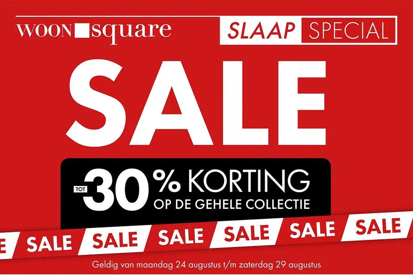 SALE tot 30% korting op de gehele collectie