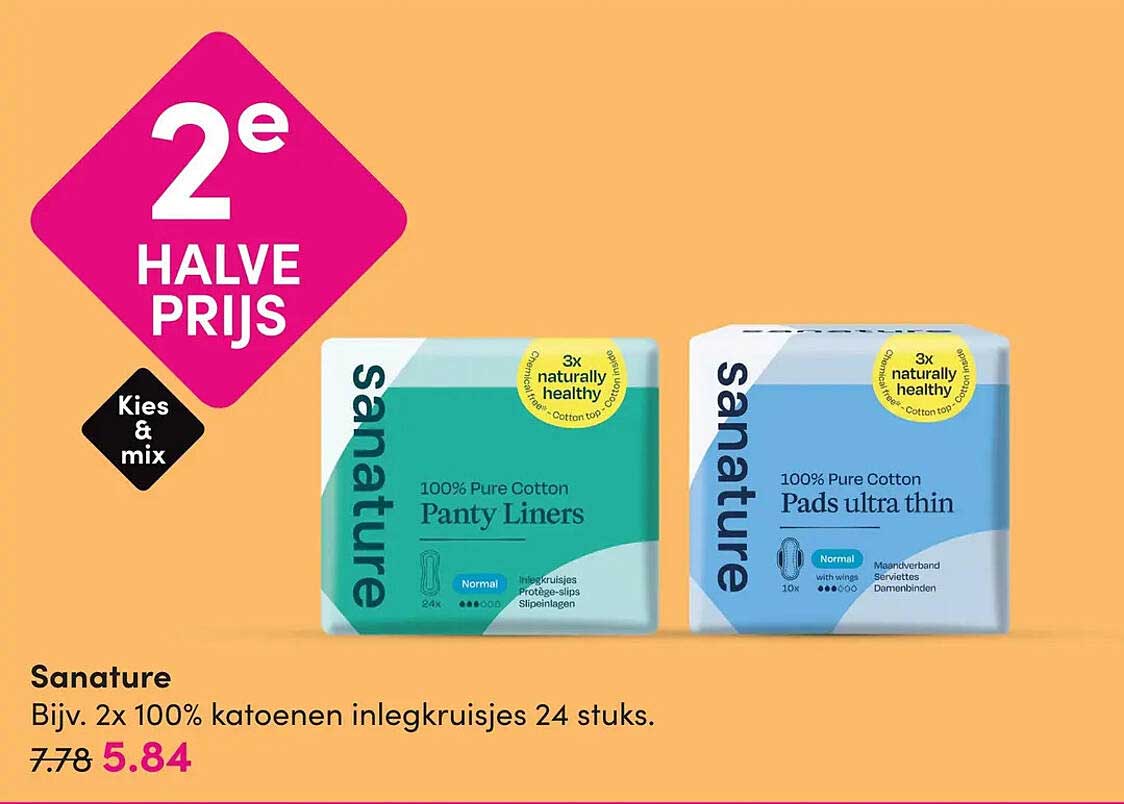 Sanature 2e halve prijs