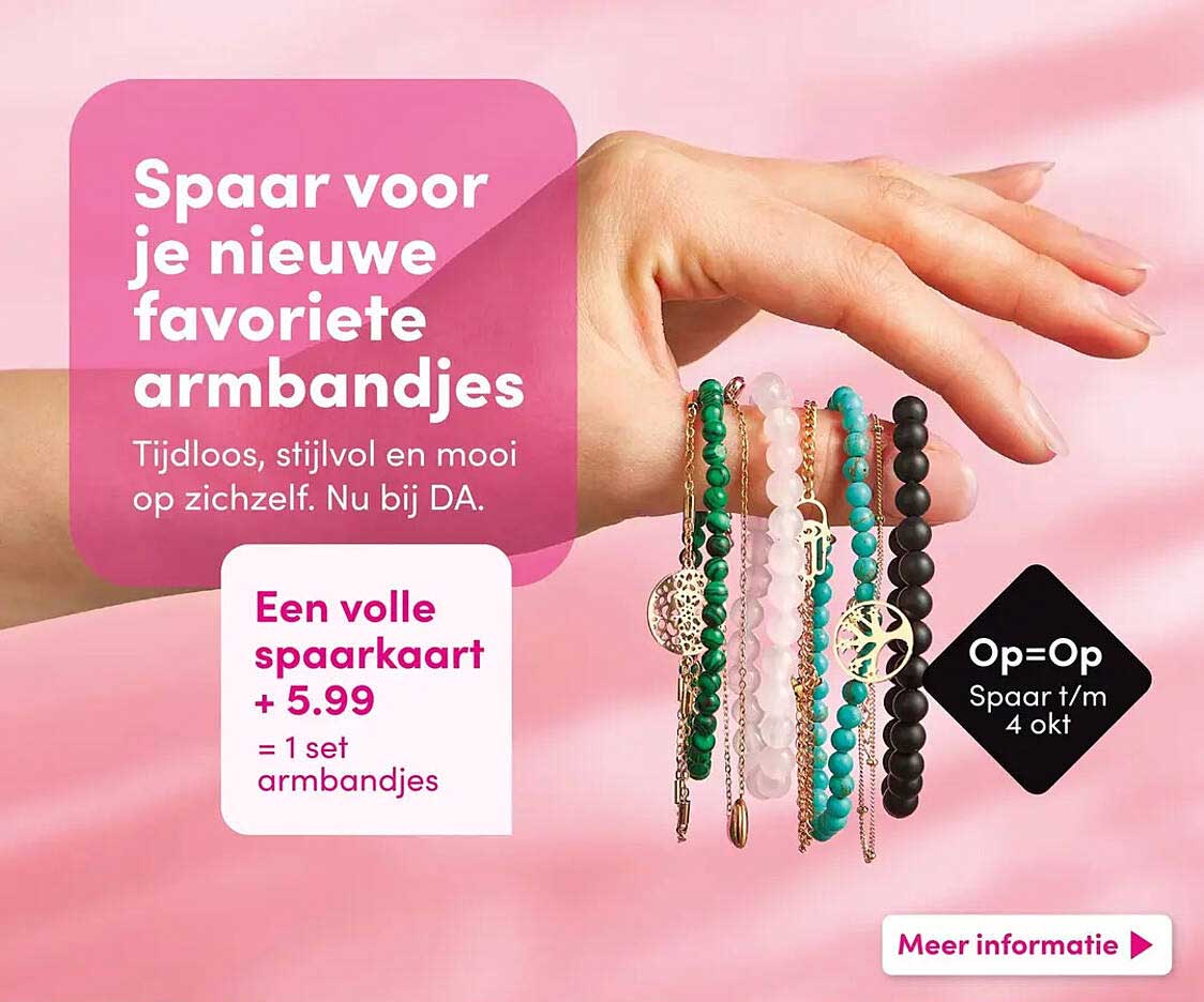 Spaar voor je nieuwe favoriete armbandjes