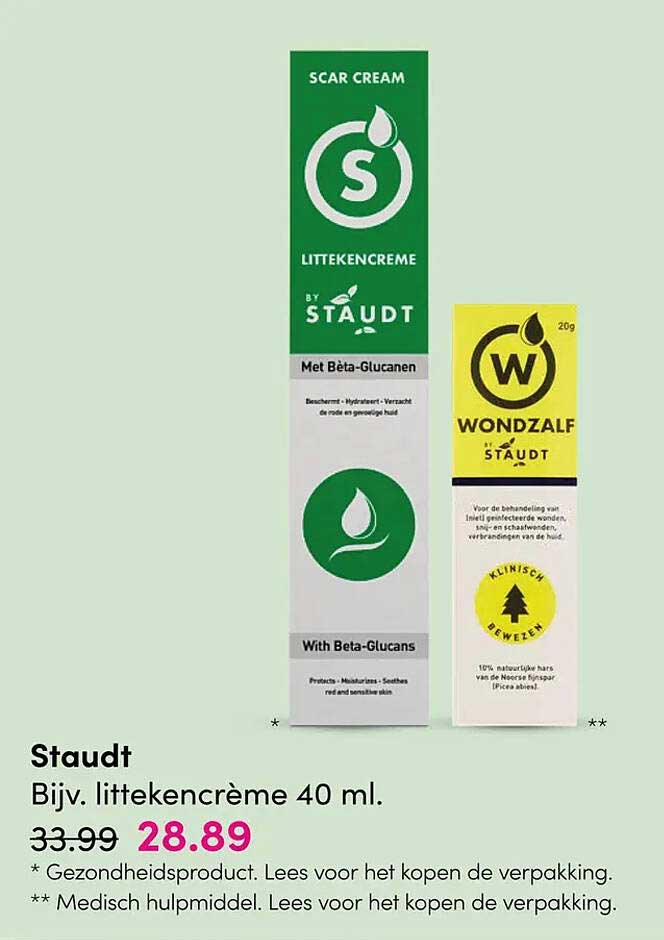 Staudt Bijv. littekencrème 40 ml.