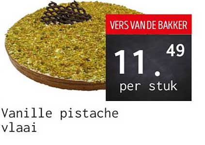 Vanille pistache vlaai