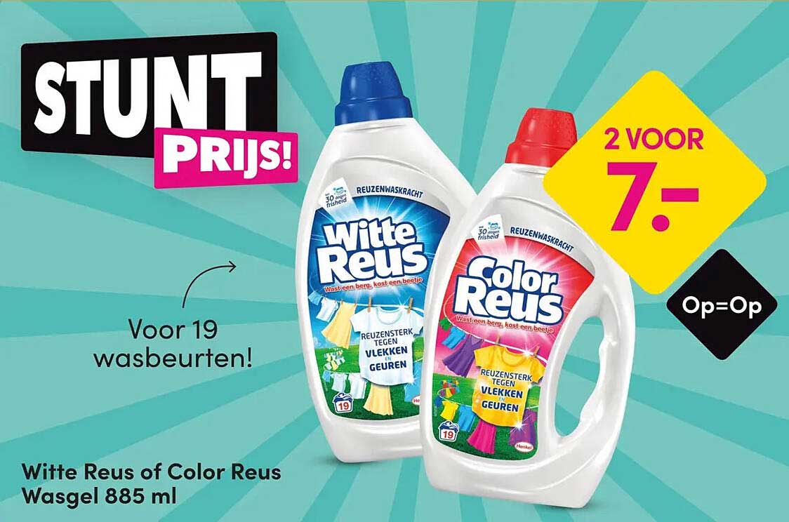 Witte Reus of Color Reus Wasgel 885 ml