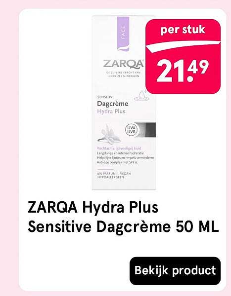 ZARQA Hydra Plus Sensitive Dagcrème 50 ML
