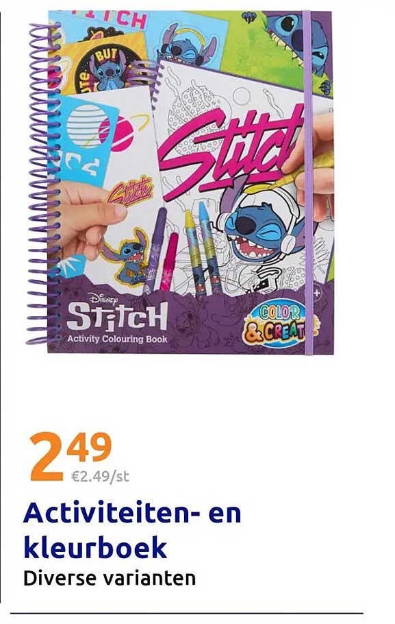 Activiteiten- en kleurboek Diverse varianten