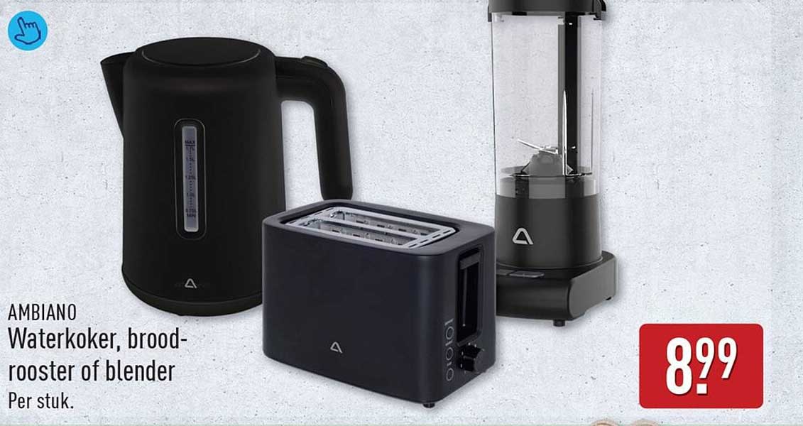 AMBIANO Waterkoker, broodrooster of blender